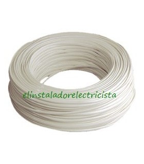 Cable telefónico 8 hilos 100 metros color marfil