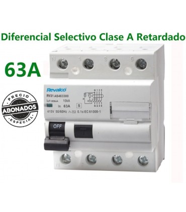 Diferencial selectivo  clase A Retardo 63A