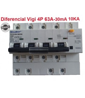 Diferencial tipo Vigi 4P 63A 30mA