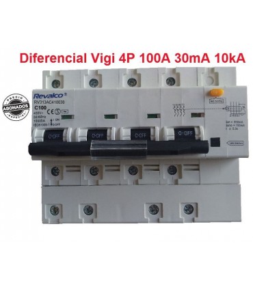 Diferencial con Automático incorporado 4P 100A 30mA