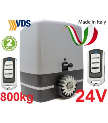 Motor Carrera 800k 24Vcc VDS para puerta corredera de 800kg