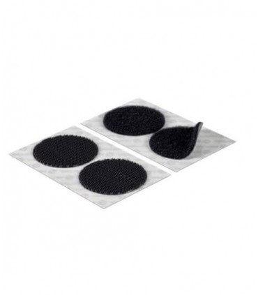 sujeción Ultra Fuerte Velcro Negro 2Ud x Ø45mm