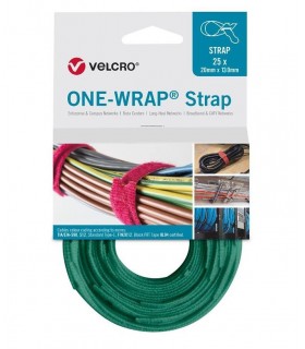 Bridas Reutilizables verde ONE-WRAP® STRAP 25 unidades