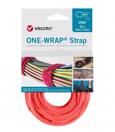 Bridas Reutilizables naranja ONE-WRAP® STRAP 25 unidades