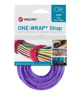 ONE-WRAP Bridas Reutilizables lila 20x200mm