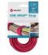 Bridas Reutilizables Velcro rojo 20x330mm