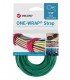 Bridas Reutilizables Velcro verde 20x330mm