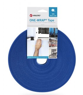 Velcro ONE-WRAP® TAPE 13mm x 25 metros azul