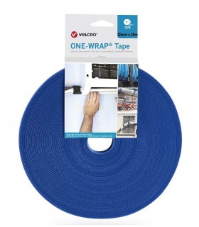 Velcro ONE-WRAP® TAPE 20mm x 25 metros azul