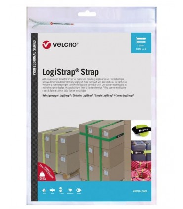 Velcro 2 Correas 50mm x 4 metros color amarillo