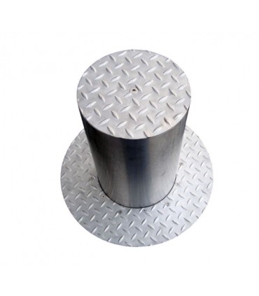 Bolardo fijo en acero inoxidable 570mm. con leds
