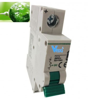 Magnetotérmico Corriente Continua 1 Polo 63Amp