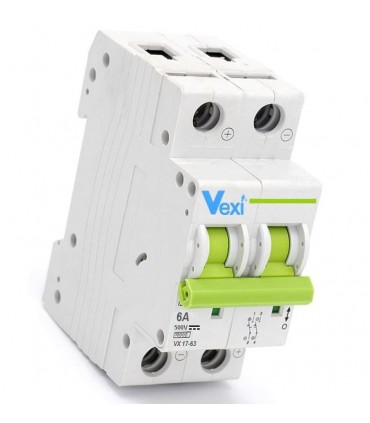 Magnetotérmico Corriente Continua 2 Polos 6Amp