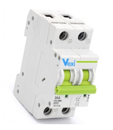 Magnetotérmico Corriente Continua 2 Polos 20Amp