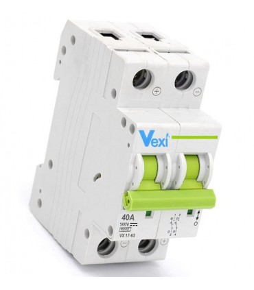Magnetotérmico Corriente Continua 2 Polos 40Amp
