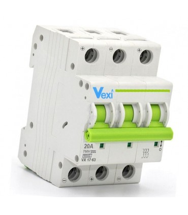 Magnetotérmico Corriente Continua Trifásico 20Amp