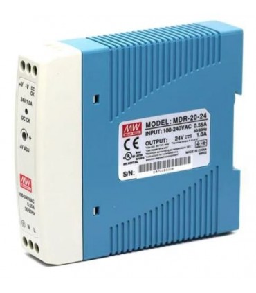 Fuente de alimentación rail DIN - 20W-24V Mean Well