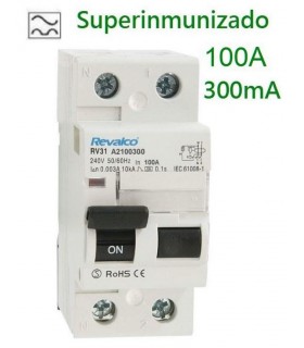 Superinmunizado 100A 300mA, 2 polos 10kA