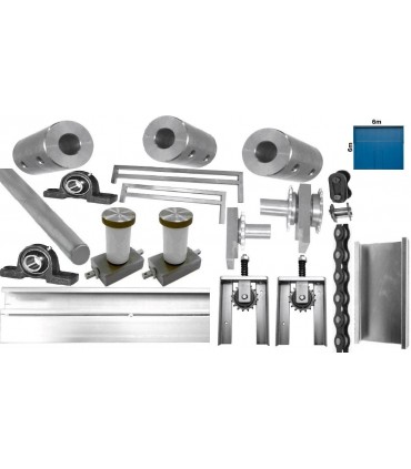 Kit Herraje 6m. doble tración puerta basculante contrapesada