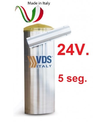 Barrera Berta Rápida INOX mástil máximo 4m. 24V BEV2