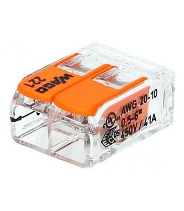 Conectores WAGO 221-612 6.0mm²  2 vías
