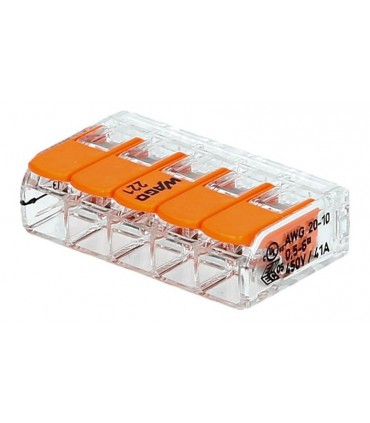 Conector WAGO 221-615 6.0mm² 5 vías