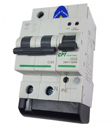 Protector Sobretensiones Combinadas 40A con IGA V-CHECK MPT mini