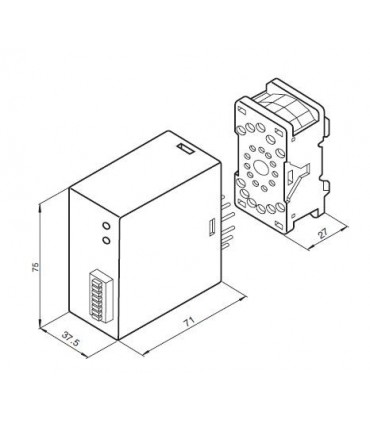 Detector magnético con base de 11 pines incluida