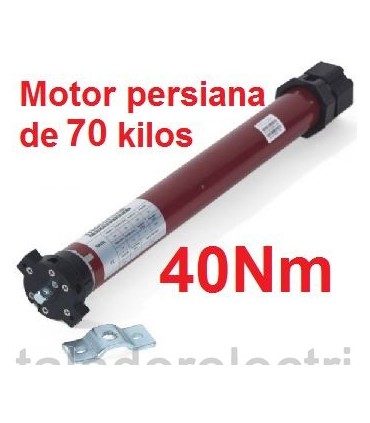 Motor tubular 45mm 40Nm para 70 kilos