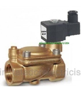 Electroválvula servocomandada agua 3/8"  16bar N/C 220V