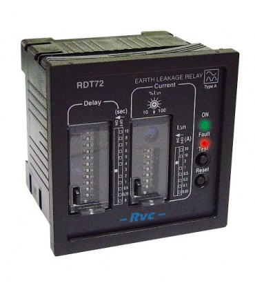 Diferencial Sensibilidad Ajustable (IΔN) 30-300-500mA/ 1-3-30A para panel 72x72mm
