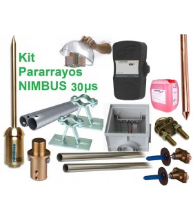 Kit Pararrayos NIMBUS 30µs con avance de cebado electrónico