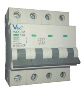 Magnetotérmico Tetrapolar 10 Amp. 6KA Curva C