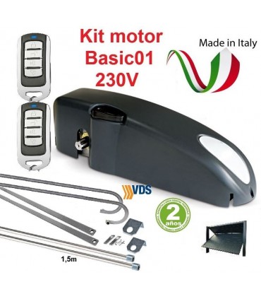 Kit Motor Basic01 herraje telescópico curvo