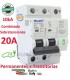 Protector 20A Combinado Sobretensiones con IGA 10kA Permanentes + transitorias