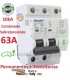 Protector 63A Combinado Sobretensiones con IGA 10kA Permanentes y Transitorias