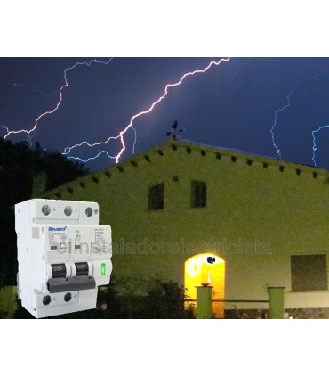 Protector 63A Combinado Sobretensiones con IGA 10kA