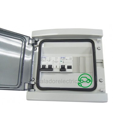 KIT 1 monofásico con Protecciones VE Caja estanca de superficie