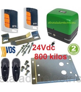 Kit motor puerta corredera 24V 800kg