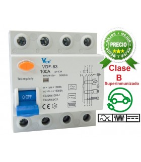 Diferencial Superinmunizado Clase B trifásico 100A 300mA