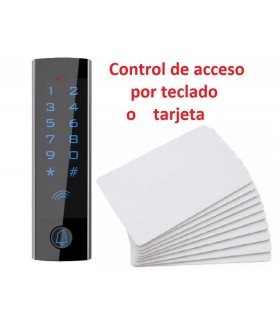 Control de acceso por teclado y tarjeta