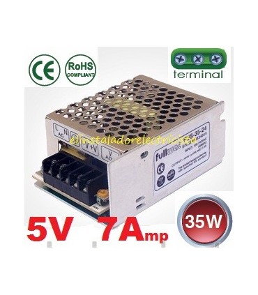 Fuente de alimentación 5V.  7Amp. S-35-5