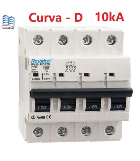 Automático 20A 4 Polos Curva-D 10kA