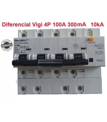 Automático 4P 100A con Diferencial Incorporado 300mA