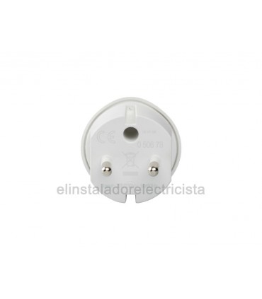 Linterna Enchufe Pared, luz LED, Blanco 0.06W, parte trasera