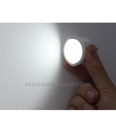 Linterna Enchufe Pared, luz LED, Blanco 0.06W , ejemplo