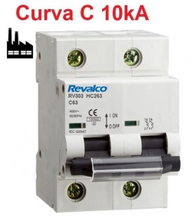 Automático para industria 2P 63A 10kA curva C
