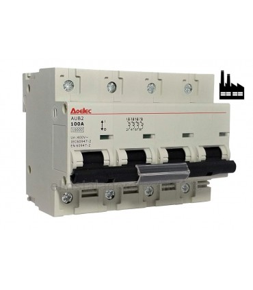 Magnetotérmico Tetrapolar Industrial de 100 Amperios 10KA