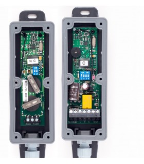 Emisor y receptor para control de seguridad puertas motorizadas