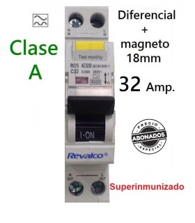 Diferencial Superinmunizado VIGI 32A  1P+N, en 1 módulo